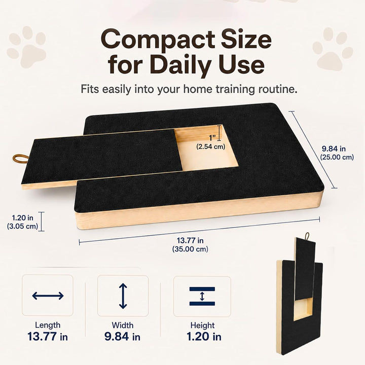 35×25 cm Kratzbrett für Hunde: Hunde Kratzbrett für Nägel mit Leckerlibox, Sandpapierbrett Scratch B