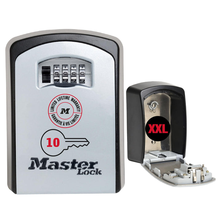 Master Lock Schlüsseltresor Extra Large, Wandhalterung, Aussen, 14.6 x 10.6 x 5.3 cm, Schlüsselsafe