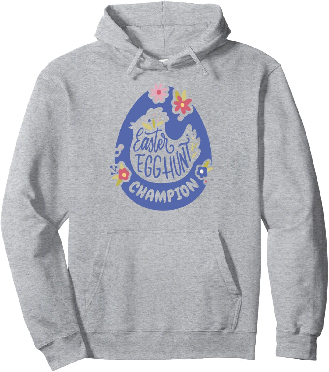 Ostereiersuche, Champion Egghunt – niedliches Blumenmuster, bunt Pullover Hoodie