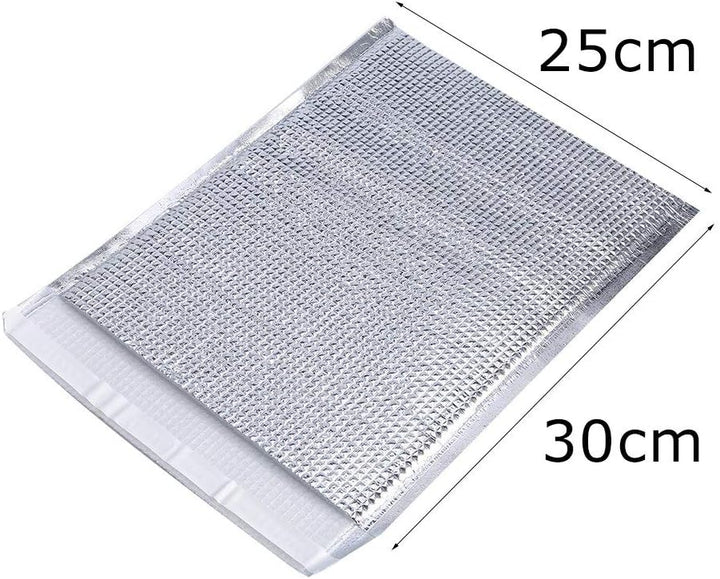 Dilwe Isolierte Taschen, Wiederverwendbare Aluminium Picknick Pouch Warm-Kalt f¨¹r 10 St¨¹cke (25x30