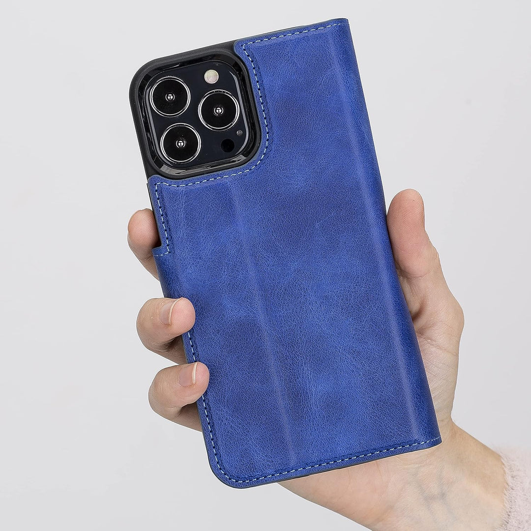 Solo Pelle Lederhülle kompatibel für iPhone 13 Pro in 6.1 Zoll abnehmbare Hülle (2in1) Harvard Doubl
