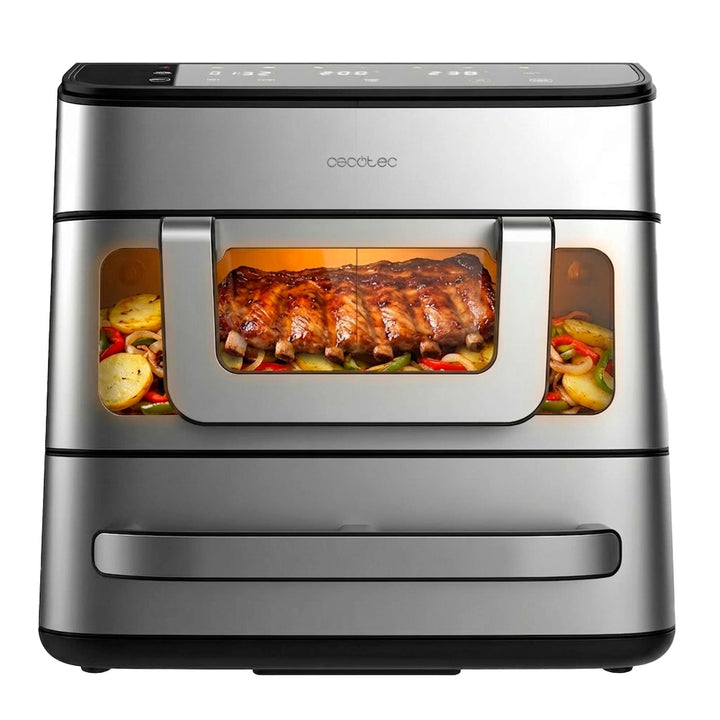 Cecotec Heissluftfritteuse und Ofen 18L Cecofry FoodCourt 18000 4Pizza+. 2700W, Pizzaofen 12" inklus