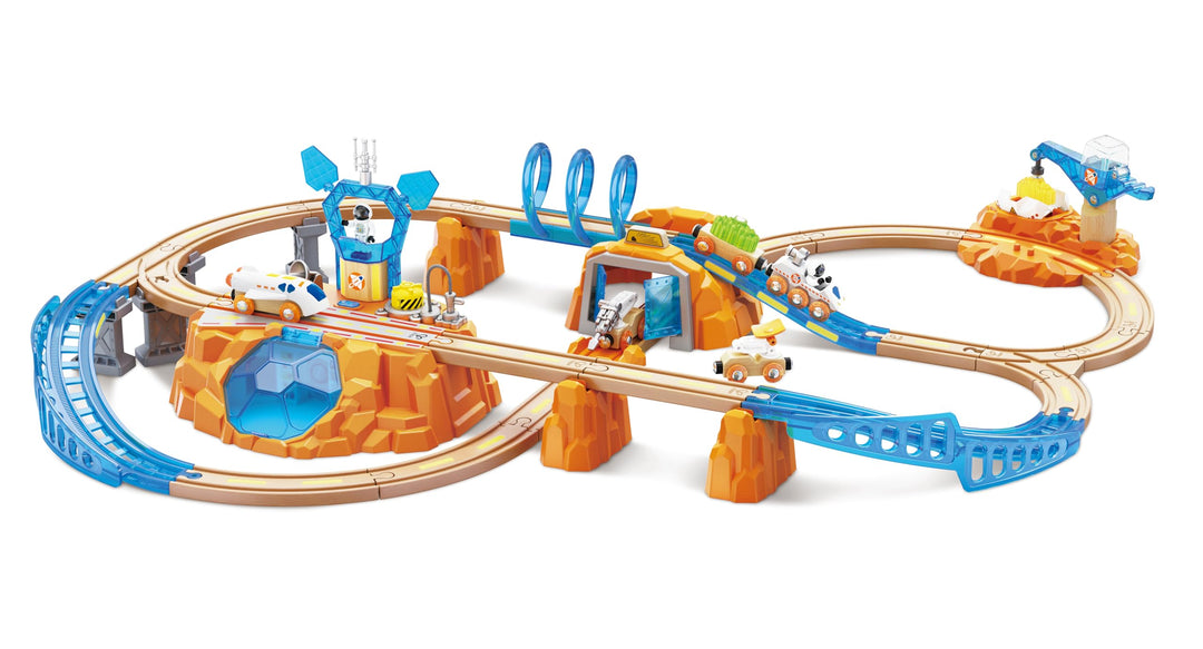 Hape Zugset Mars-Erkundung, Eisenbahn-Set, ab 3 Jahren