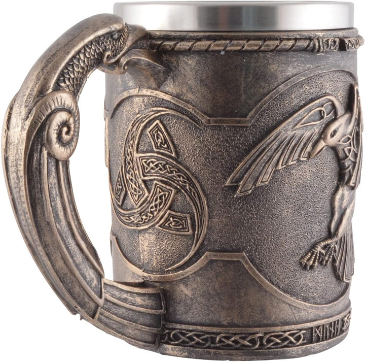 VOGLER Joh. Vogler GmbH Wikingerkrug Hugin und Munin, aus Kunststein angefertigt und Künstlerhand mi