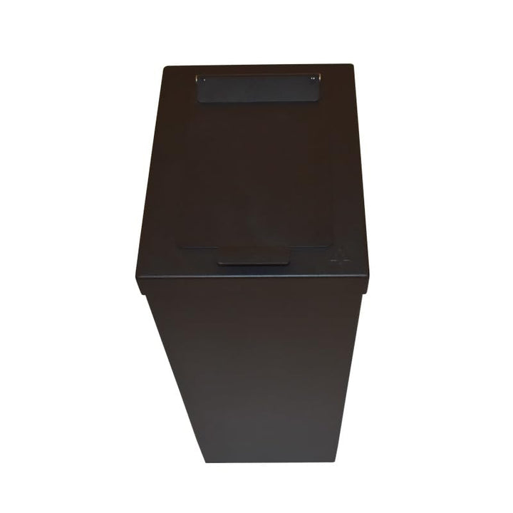 PROREGAL Wertstoffsammler RecycloFlex 60 | 60 Liter, HxBxT 70,5x26,3x34,3cm | Aluminium | Schwarz, S