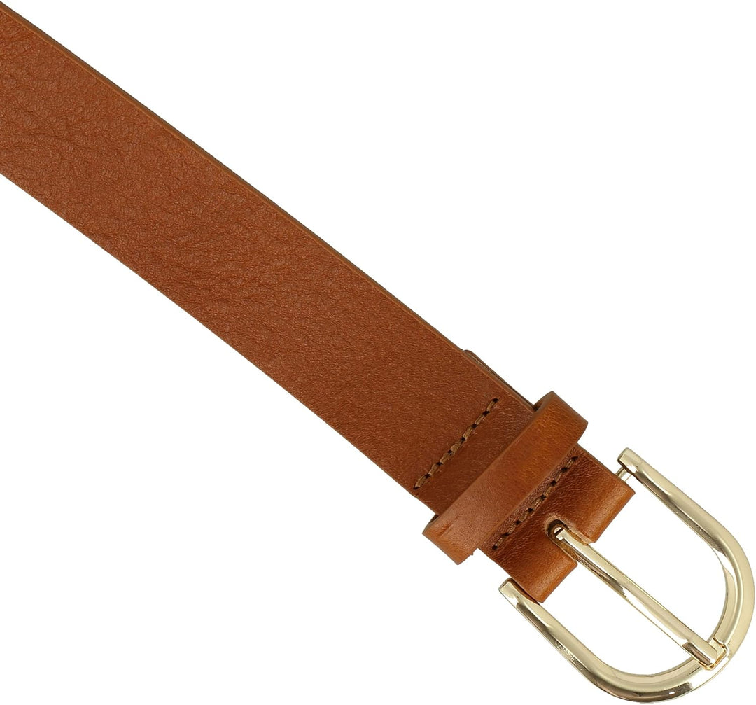 FASHIONGEN - Damengürtel aus pflanzlich gegerbtem Vollnarbenleder, 3 cm breiter ledergürtel, Damengü