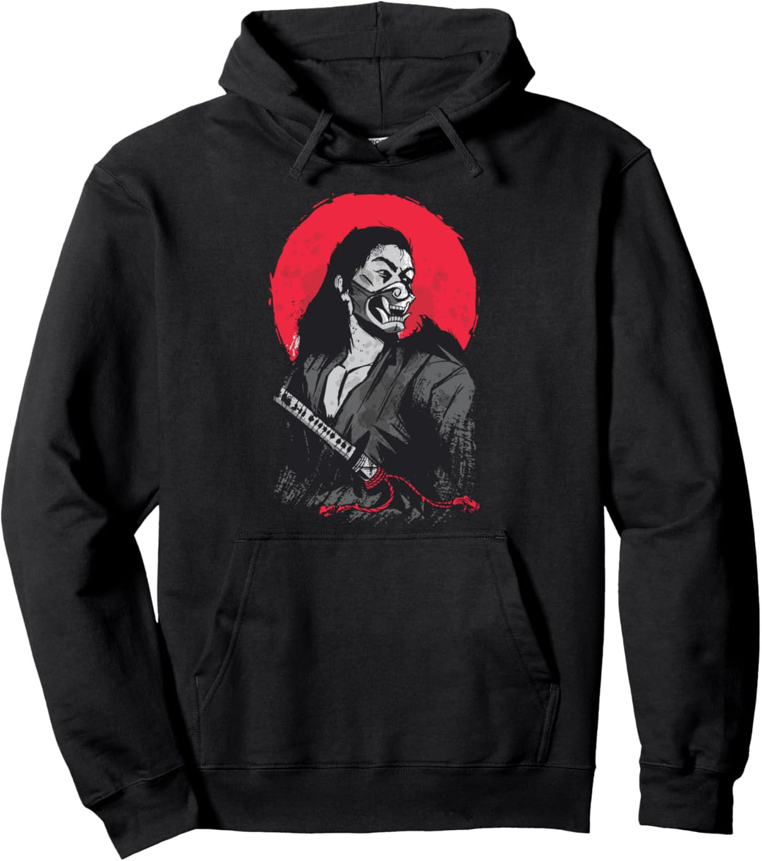 Japanisches weibliches Cattori Katana Pullover Hoodie