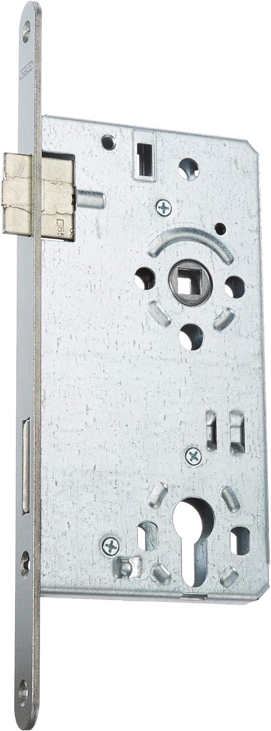 ABUS - Einsteckschloss für Haustüren ESHT PZ R S 65 92 20-61734, Silber DIN Rechts Silber, DIN Recht