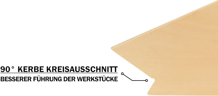 2 in 1 - Schiebestock für Tischkreissägen, Fräsen und Hobel - Push Stick aus Multiplex - Werkstücksc