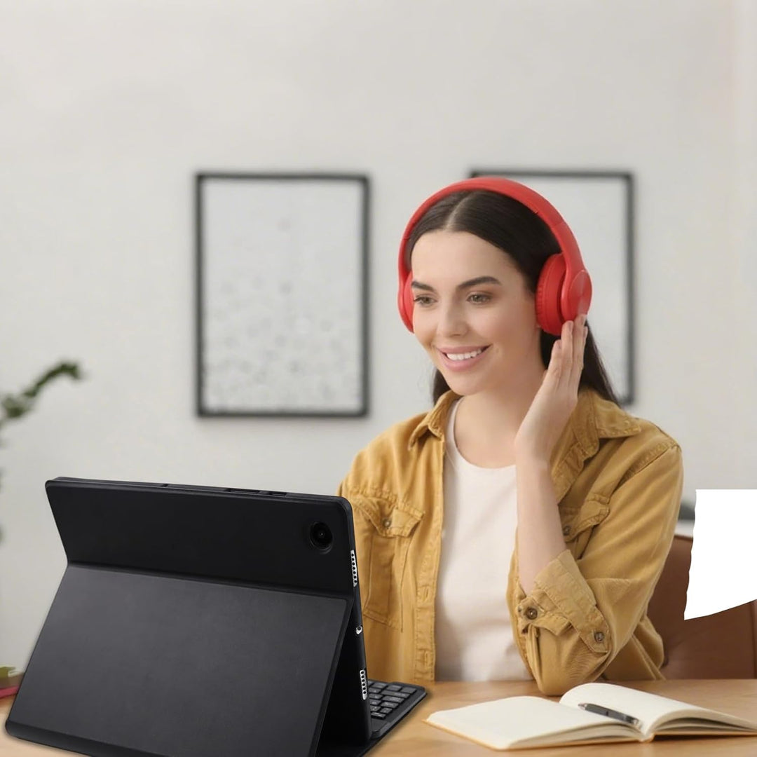 YUEJIDZ Tastatur Hülle für Samsung Galaxy Tab A8 10,5 Zoll,QWERTZ Deutsches Layout Bluetooth Magneti