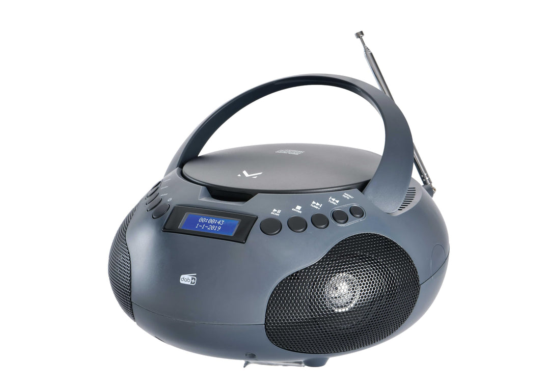 Majestic AH 264 DAB Boom Box mit CD-Player, DAB- und FM-Radio, AUX-IN, Schwarz
