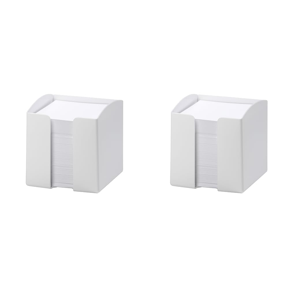Durable Zettelkasten Kunststoff für Notizzettel 90 x 90 mm, weiss, 1701682010 (Packung mit 2) weiss