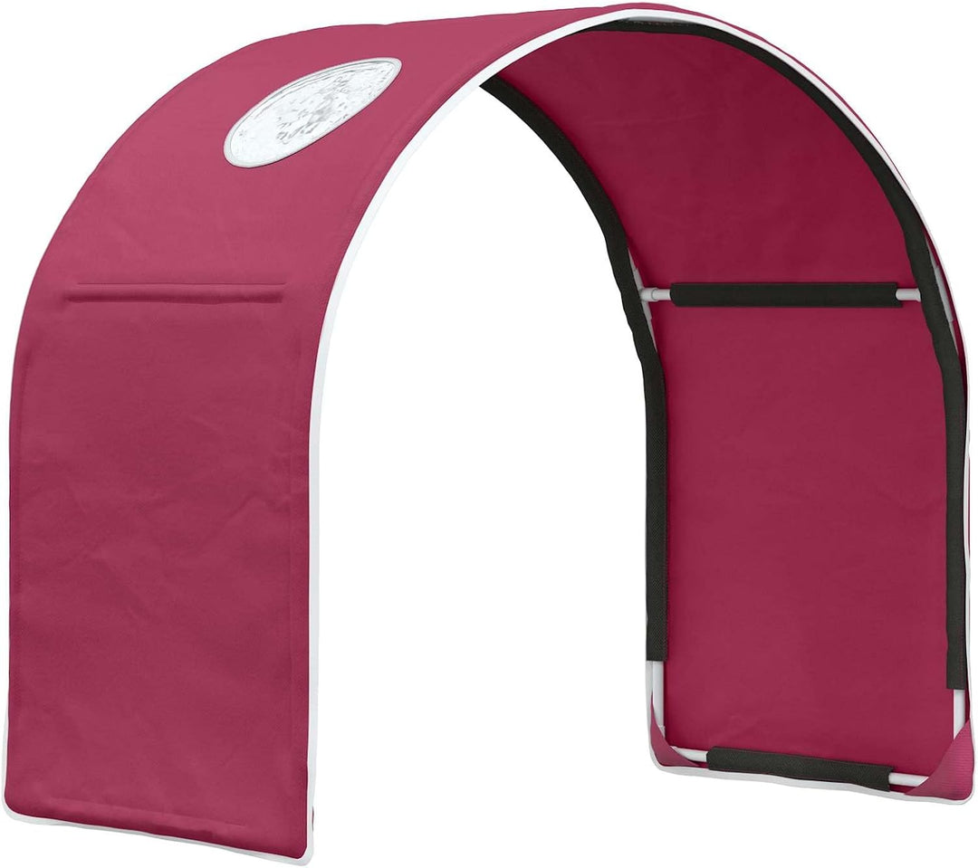 Bettunnel aus Polyester in Rot 211 x 52,5 x 2 cm, 2 Stück, ideal als Zubehör für Lattenrost und Bett