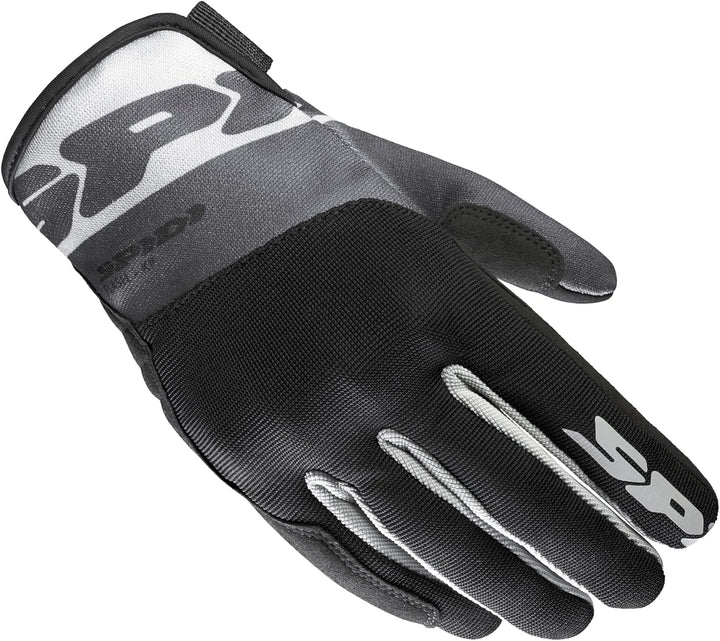 SPIDI Flash KP Motorradhandschuhe, Grau/Schwarz, L Grau/Schwarz M, Grau/Schwarz M
