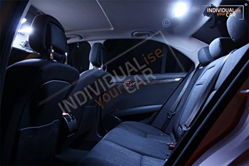 INDIVIDUALise your CAR Innenraumbeleuchtung SET für C Klasse Limousine W204 (Cool-White) Kaltweiss,