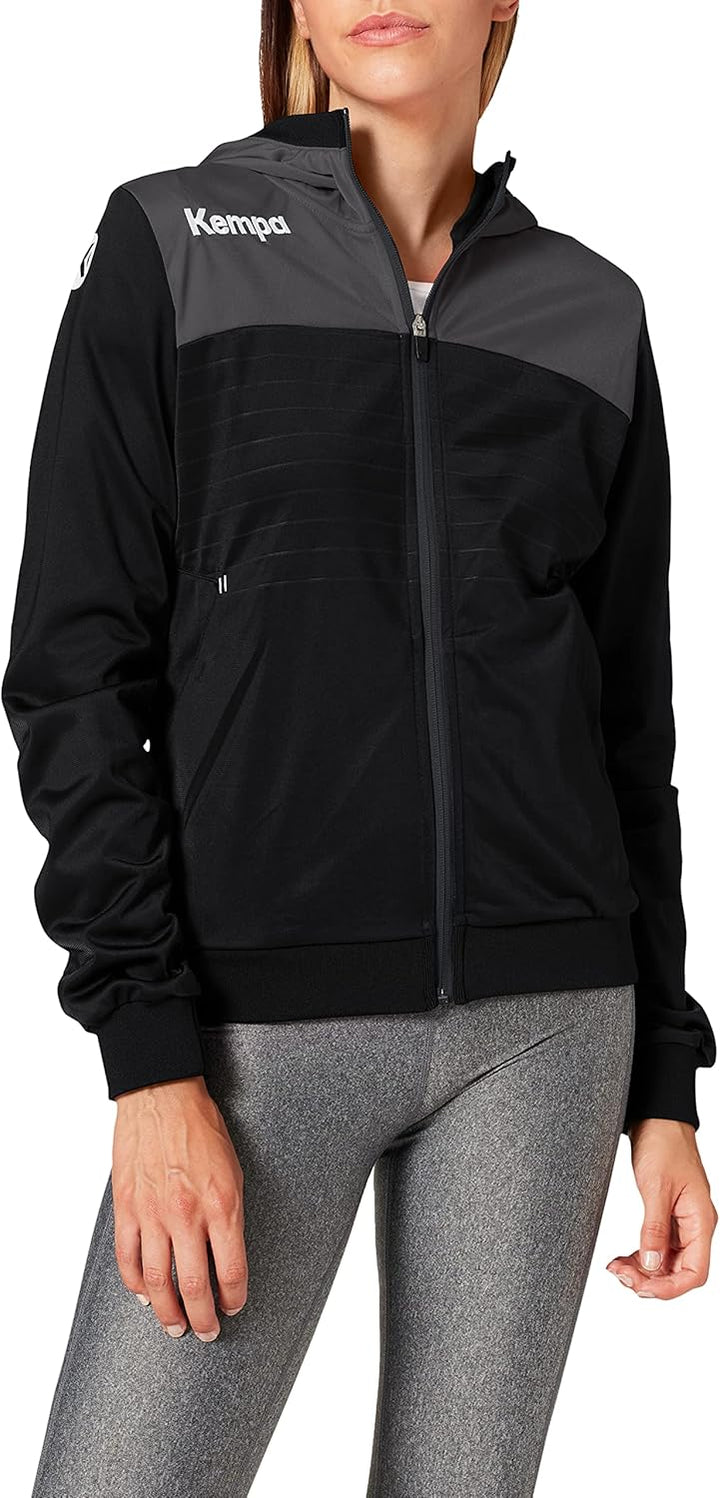 Kempa Women's Emotion 2.0 Hooded Jacket Men's Hooded Jacket XS Schwarz/Anthra, XS Schwarz/Anthra