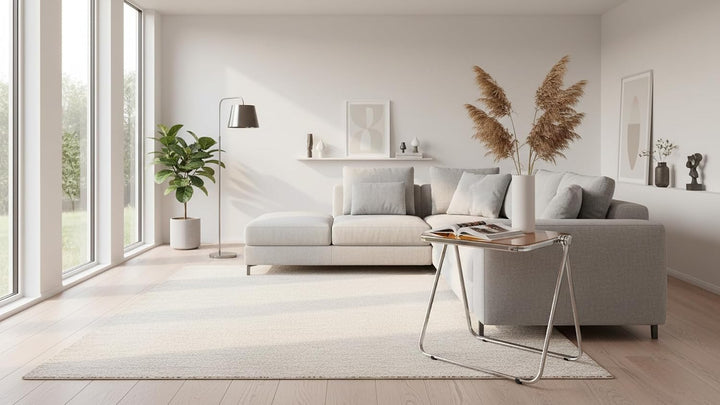 Klapptisch aus Acryl, transparent,- Leicht Faltbarer Design-Tisch für Wohnzimmer, Küche, Balkon-plat