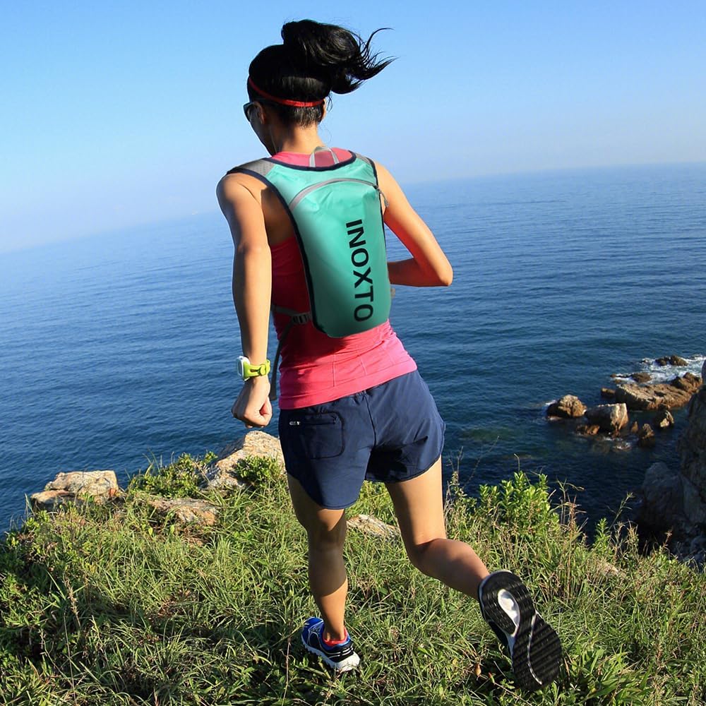 INOXTO Sport Wasserbeutel Weste Mit 1.5l Trinkblasen Running Weste Rucksack FüR Outdoor Wandern Trai