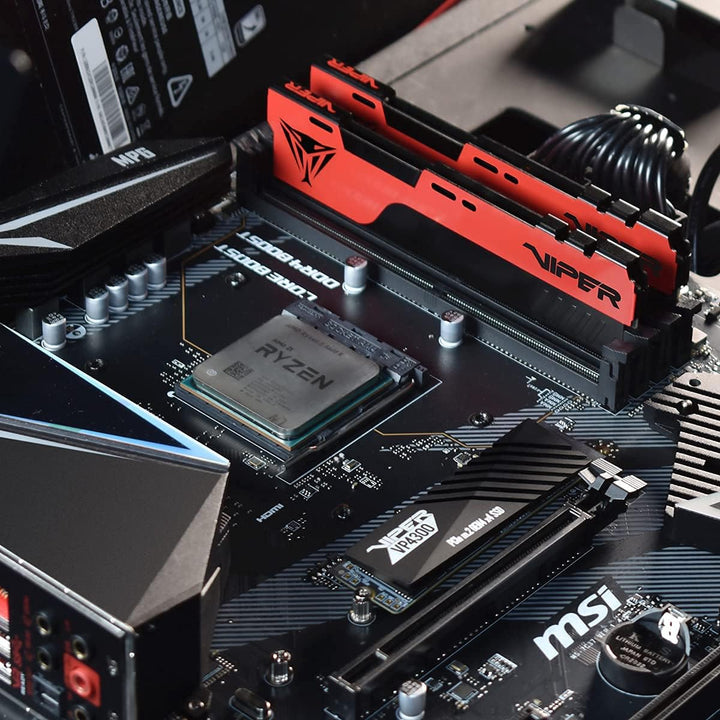 Patriot Memory Viper Elite II DDR4 32GB (1x32GB) 3600MHz Gaming Arbeitsspeicher Schwarz/Rot
