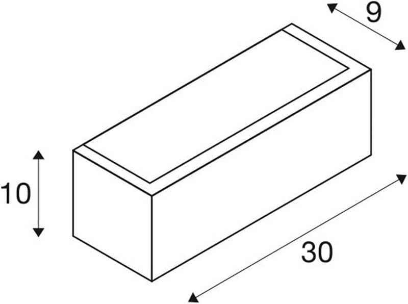 SLV Wandaufbauleuchte CHROMBO / Wand-Beleuchtung innen, LED Spot, Aufbau-Leuchte, Wandaufbauleuchte,