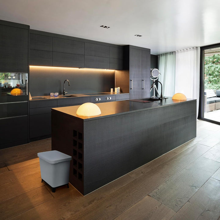 YourCasa® Mülleimer 2 Fächer [20L] im exklusiven Design Mülltrennsystem - Mülleimer Küche mit Deckel