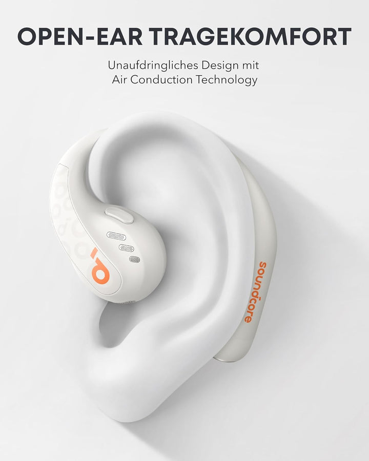 soundcore by Anker Open-Ear Kopfhörer AeroFit Pro, 46h Akku, Intensiver Sound LDAC, Ultra leicht, Be
