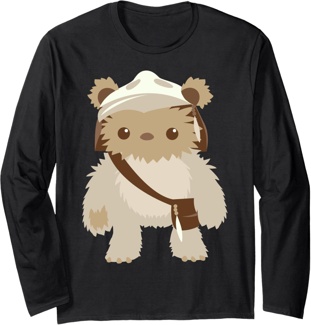 Star Wars Ewok Cute Cartoon Langarmshirt