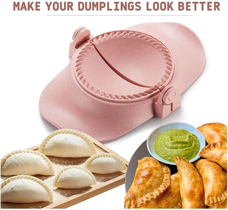 berjalan Dumpling Maker, Dumpling Dough Press Form Set mit Ringschneider und StopflöFfel, KüChenhelf