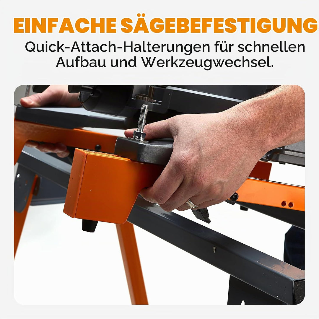 BORA Portamate PM‑4000 Gehrungssägenständer – Klappbarer &amp; Tragbarer Universal‑Kappsägenständer, Sch