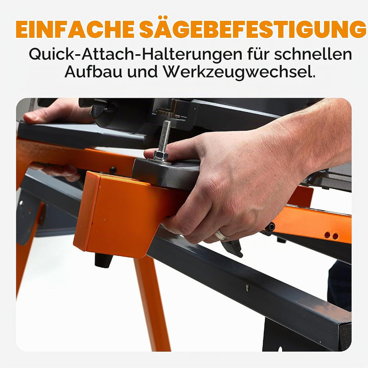 BORA Portamate PM‑4000 Gehrungssägenständer – Klappbarer &amp; Tragbarer Universal‑Kappsägenständer, Sch