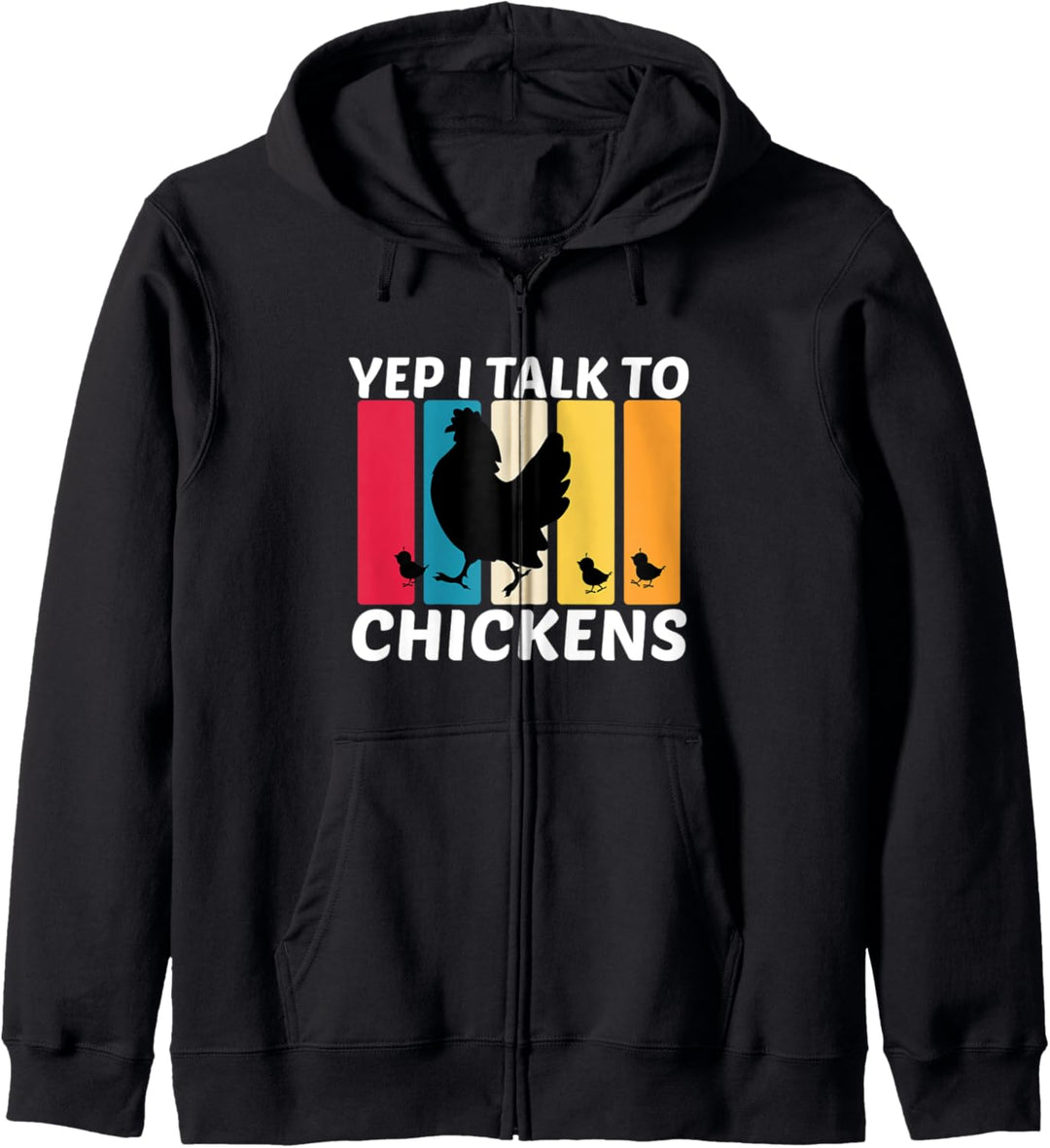Ja, ich spreche mit Hühnern Funny Chicken Whisperer Chicken Kapuzenjacke