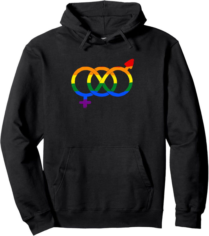 LGBTQ Symbol Akzeptanz Regenbogenfahne Stolz Monat Pullover Hoodie