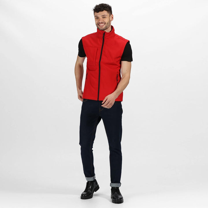 Regatta TRA848 74Y95 Professionelle Octagon II 3-lagige wasserdichte Softshell-Bodywarmer, Grau (Sch