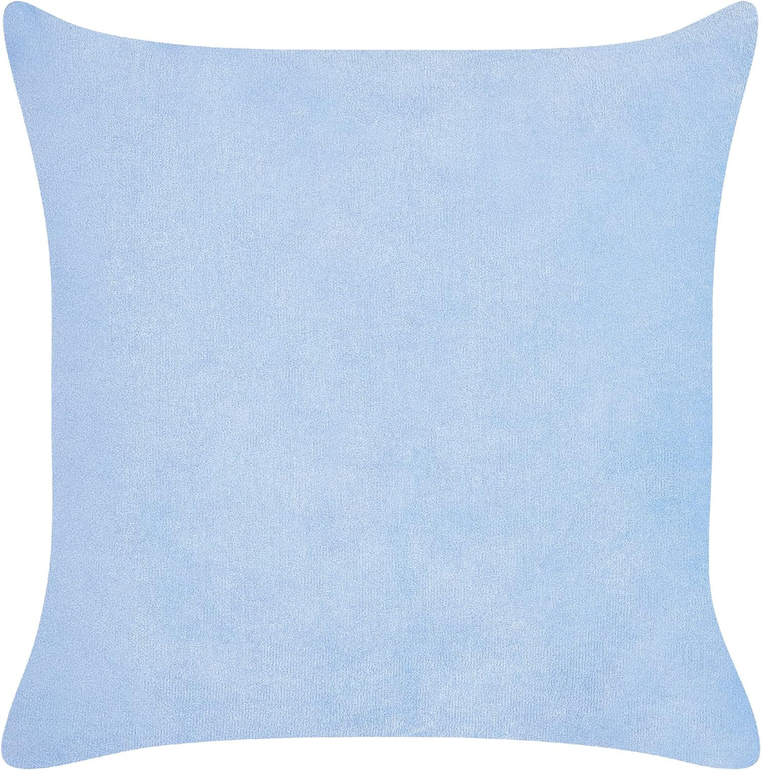 Set aus 2 dekorative Kissen aus Cord 43 x 43 cm Blau Millet