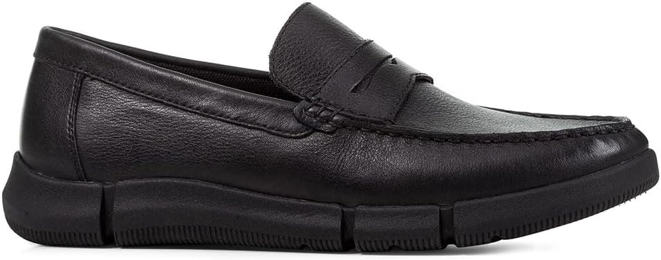 Geox Jungen U Adacter M Wide Moccasin 39 EU Schwarz, 39 EU Schwarz