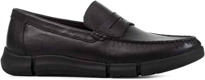 Geox Herren U Adacter M Wide Moccasin 42 EU Schwarz, 42 EU Schwarz