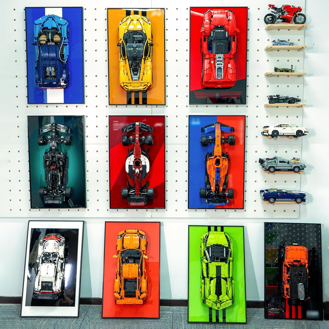 Wandschild für Lego Technic Porsche 911 RSR 42096 Wandbehang Kompatibel mit Lego Porsche Geschenkide