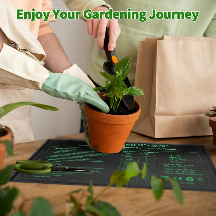 Verbesserte MET-zertifizierte Sämling-Heizmatte, wasserdichte Pflanzenheizmatte, Heizkissen für Same