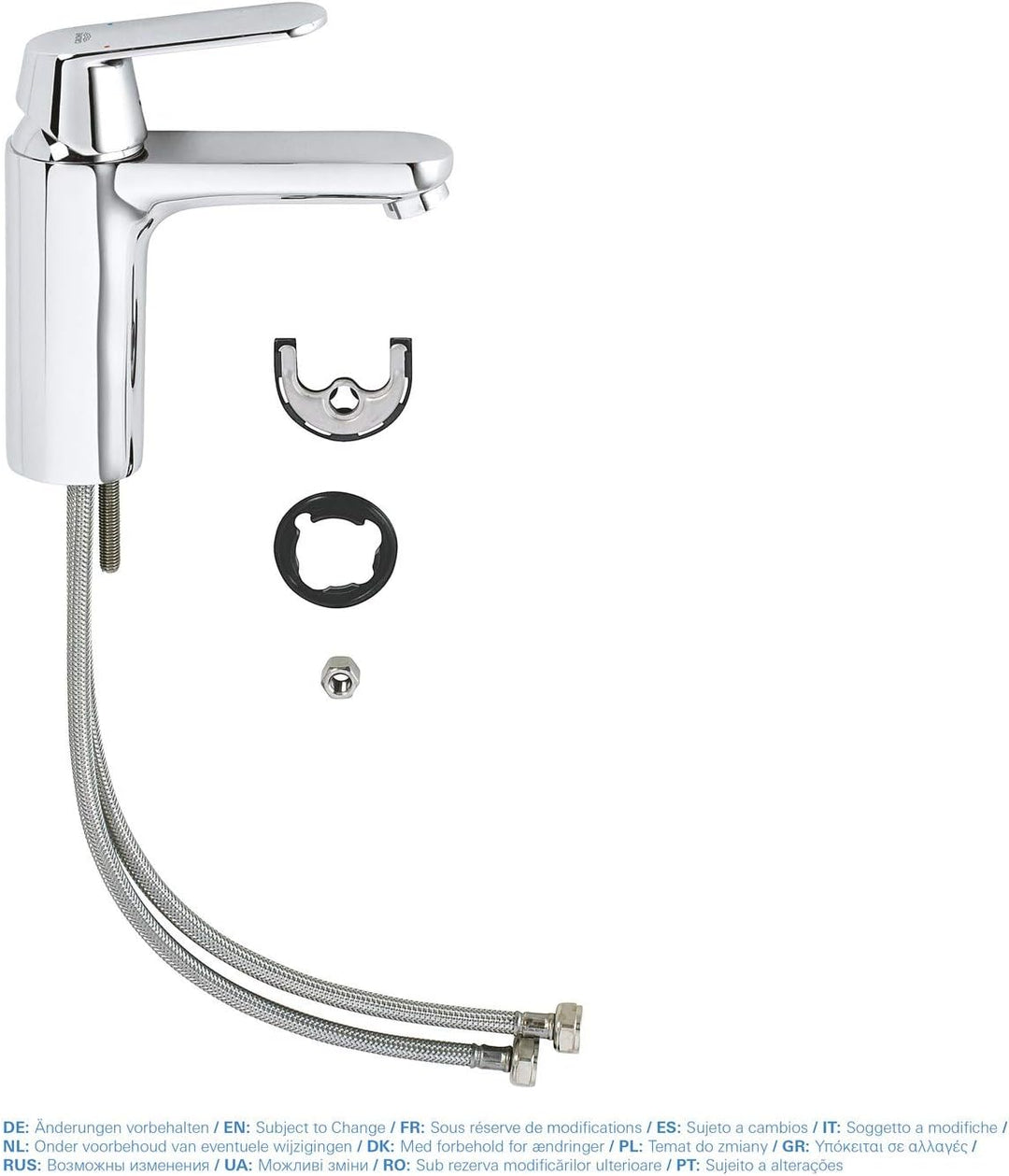 GROHE Cosmopolitan - Einhand-Waschtischarmatur (wassersparend, Einlochmontage, M-Size), chrom, 23327