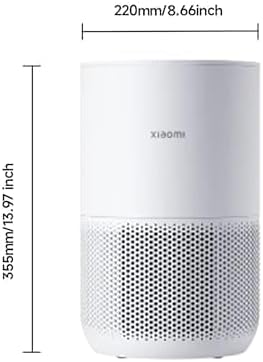 Xiaomi Smart Air Purifier 4 Compact Luftreiniger(beseitigt bis zu 99, 97% Tierhaare, Staub, Viren &