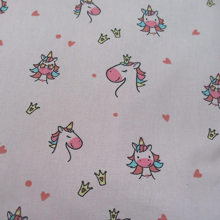 Puppenbettwäsche rosa Einhorn, Grosse Garnitur 33b x 40h, (33b x 40h), 33b x 40h