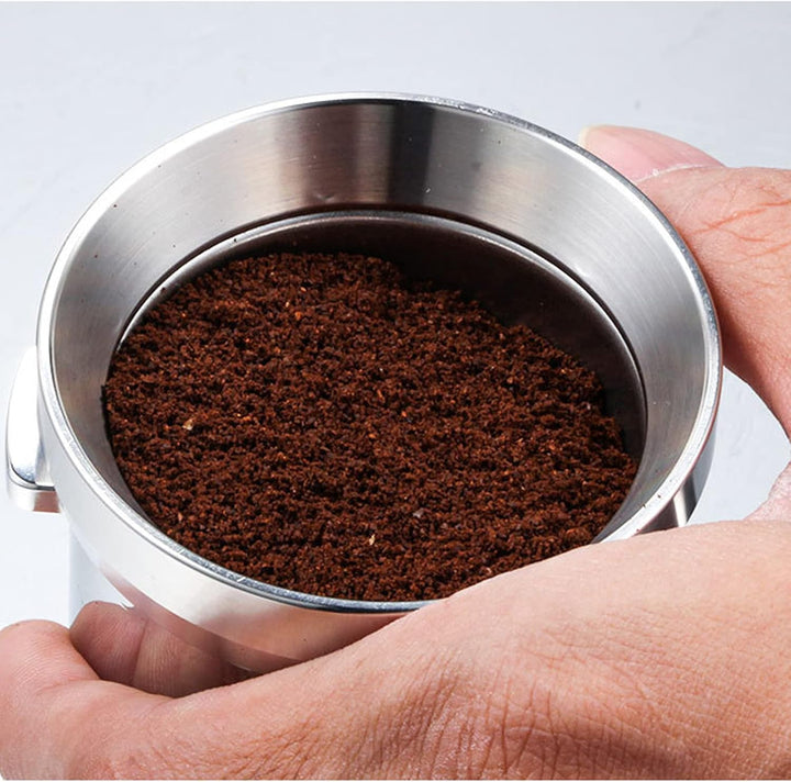 Pilipane Espresso Dosiertrichter 57,5 mm Edelstahl, Kaffee-dosiertrichter, dosierring 57.5mm, aus 30