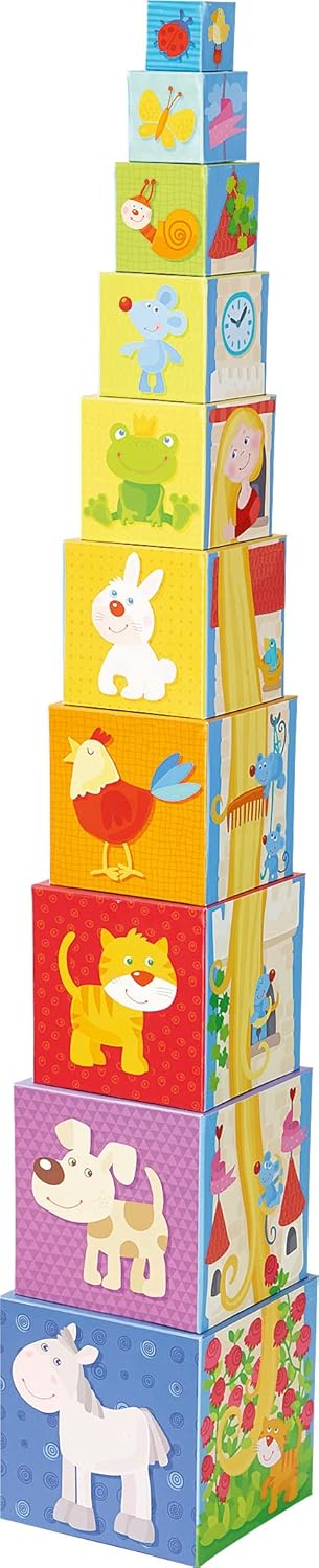 HABA 302030 - Stapelwürfel Rapunzel, Kleinkindspielzeug