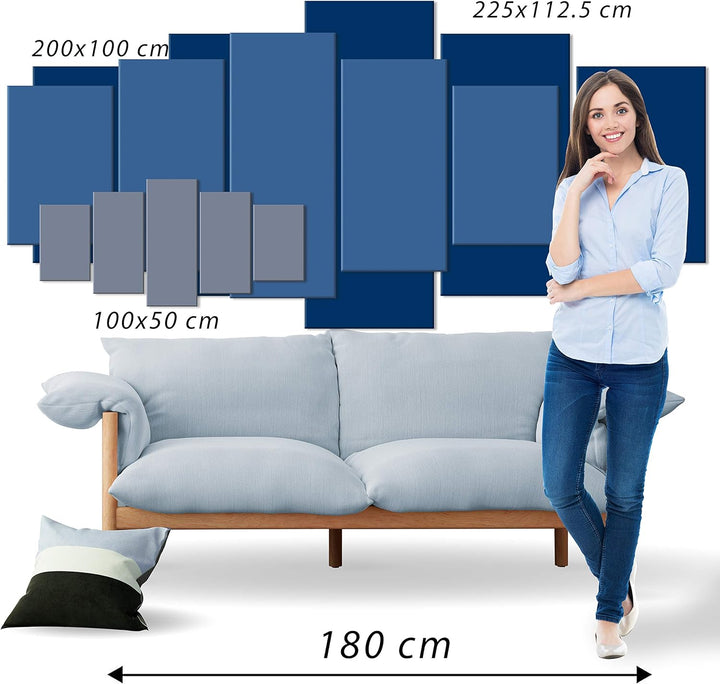 murando - Bilder Stadt New York 100x50 cm Vlies Leinwandbild 5 tlg Kunstdruck modern Wandbilder XXL