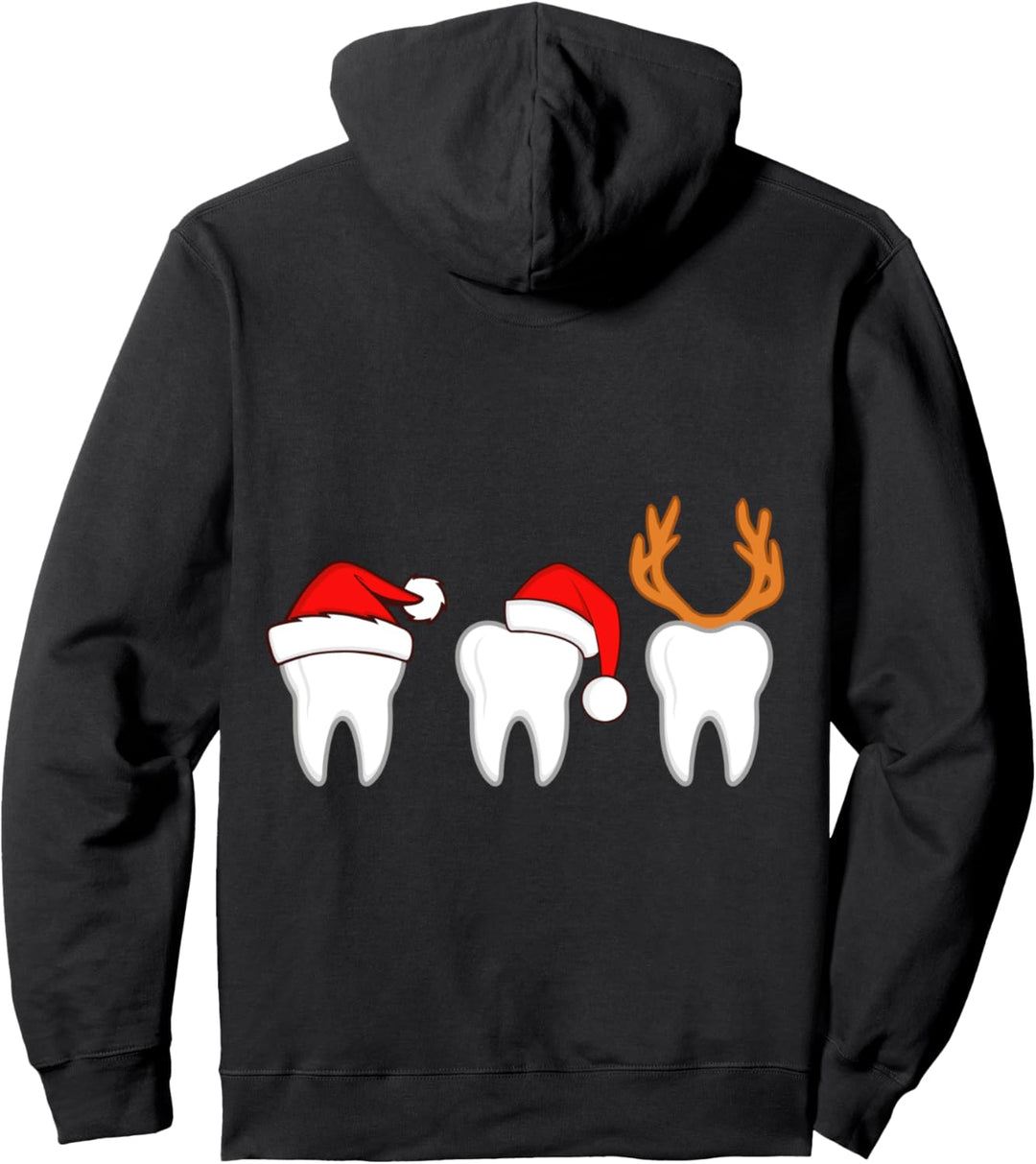 Zahnarzt Weihnachten Zahnarzthelferin Zähne Adventszeit Pullover Hoodie
