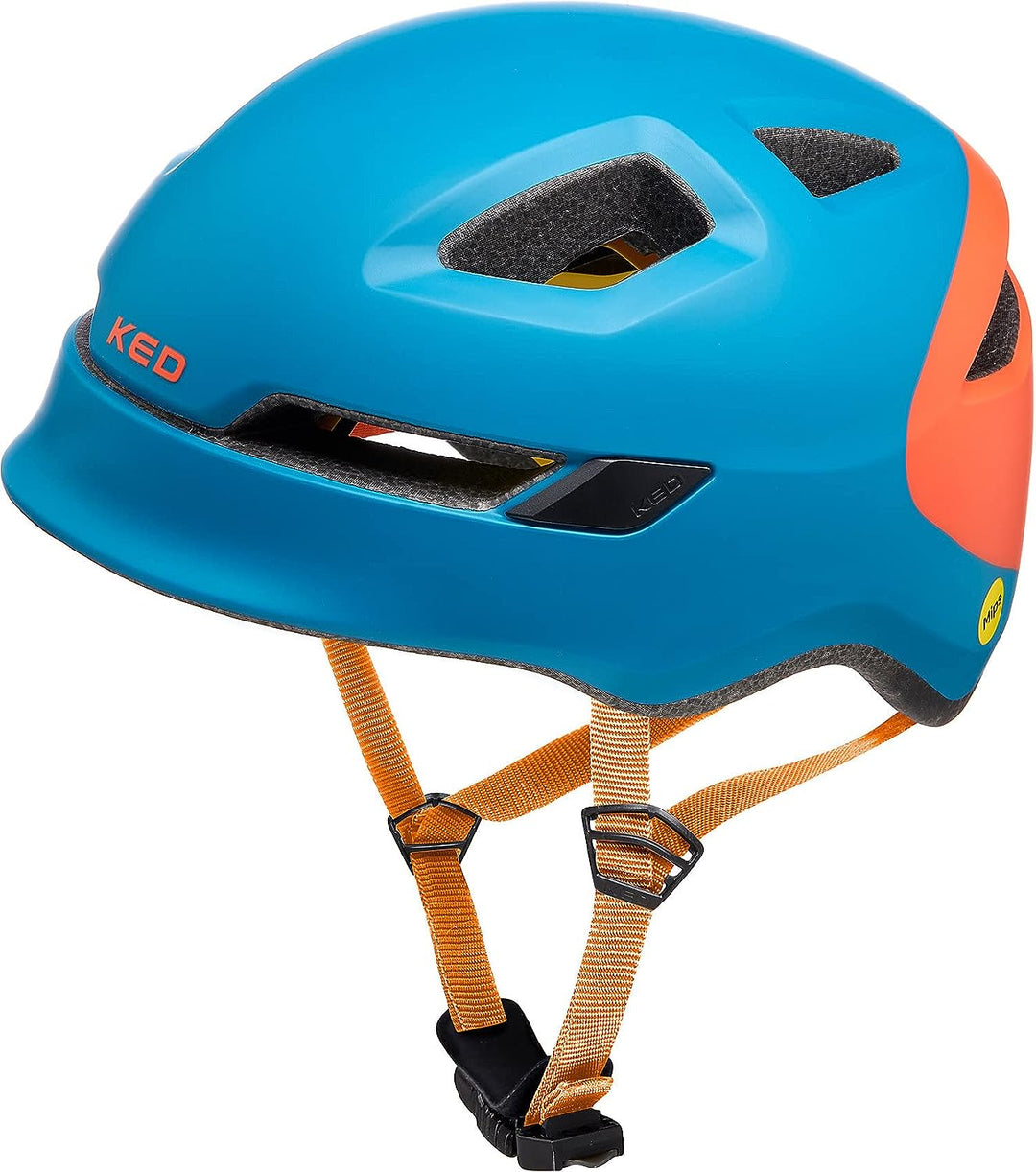 KED Unisex Jugend Pop Fahrradhelm M | 52-56cm Blau, M | 52-56cm Blau