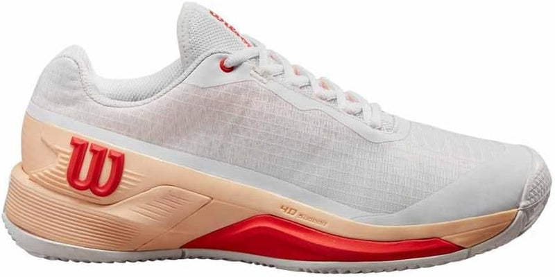 Wilson Rush Pro 4.0 Clay Damen Tennisschuhe WRS332700 38 EU White Peach, 38 EU White Peach