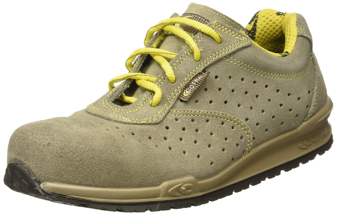 Cofra 78670-008.W43 DORIO S1 P SRC Sicherheitsschuhe, Beige/Gelb, Grösse 43 43 EU, 43 EU