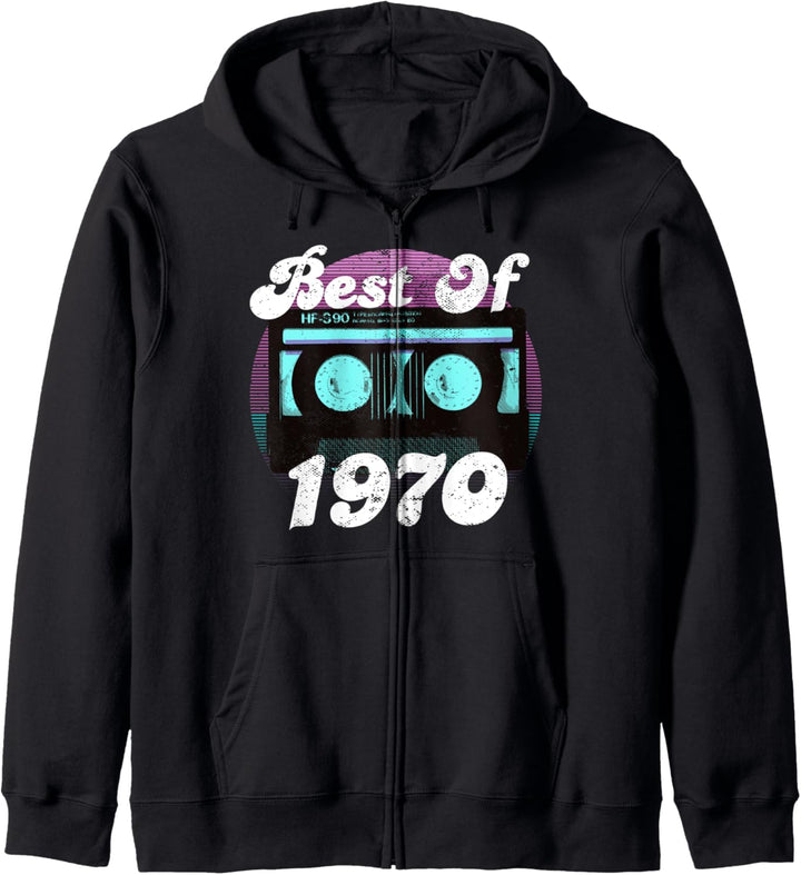 Best Of 1970 I 51. Geburtstag I Cassette Vintage 1970 Kapuzenjacke
