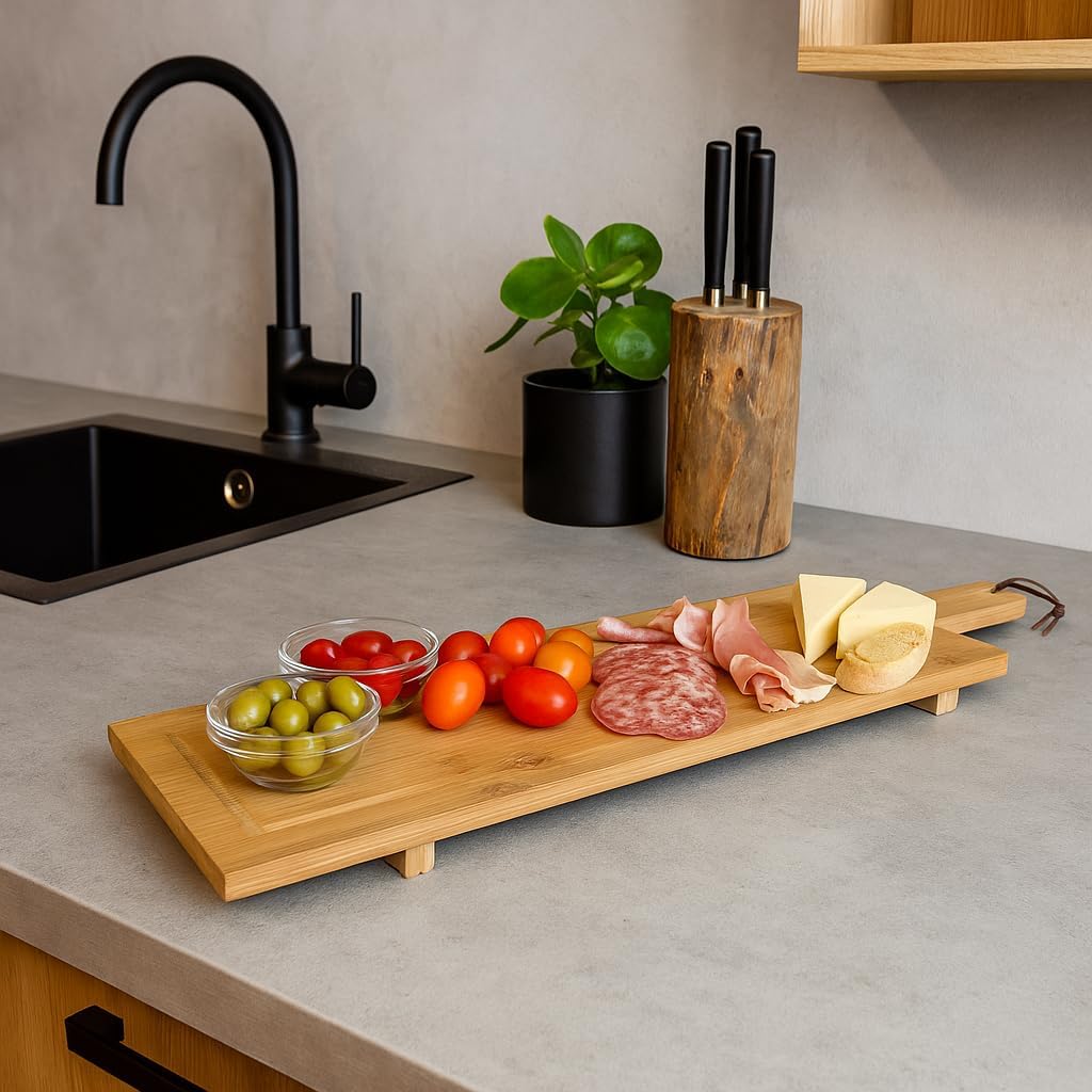 Cookinglife Servierbrett XL - Bambus - 88 x 26 cm, 88 x 26 cm